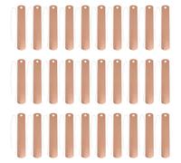 Besportble Copper Plant Labels Gardening Accessories 30 Sets Hanging Tags with Wire for Balcony Garden Pots Planters Vegetable Flower Markers