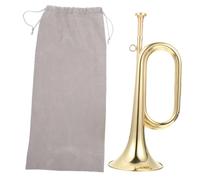 BESPORTBLE Copper Small Step Bugle Trumpet Orchestra Trumpet Beginners Marching Horn Instruments for Orchestra Musical Instruments Bugles Horn Brass