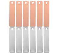 BESPORTBLE Copper Zinc Anode Set for DIY Fruit Battery Science Experiments 36pairs Smooth Surface Zinc Copper Plates Kit for Classroom Labs School Scientific Projects