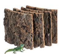 BESPORTBLE Cork Bark Reptile Mat Decor Wood Background 4Pcs Terrarium 15cm Natural Backdrop Climbing Tank Bearded Dragon Lizard Geckos Tortoise Fish Decoration Snake Platform Gecko Frog Vivarium