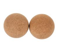 BESPORTBLE Cork Massage Ball Lightweight High Density Rolling Ball 2pcs for Deep Tissue Compression and Muscle Release for Back and Feet, for Use Prior the Gym After Workout