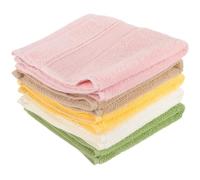 BESPORTBLE Cotton Washcloths Soft Multipurpose Towels 5pcs with Strong Water Absorption Random Color and Babies for Bathing and Feeding