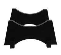 BESPORTBLE Countertop Oak Barrel Display Rack 1.5L Wooden Cask Holder for Wine Brewing and Sake Beverage Stand Black