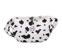 BESPORTBLE Cow Printed Canvas Shoulder Bag for Women Lightweight Crossbody Bag for Daily Use Vintage Style Purse for Yoga Shopping and More
