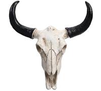 BESPORTBLE Cow Skull Wall Decor Cow Skull Bull Wall Decor Bull Horns Long Resin Long Horn Plaque Ornaments