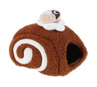 BESPORTBLE Cozy Hamster Hideout House with Roll Design Soft Cotton Nest for Small Animals Warm and Comfortable Winter Shelter Detachable and Easy to Clean Versatile Hideaway and Play Area