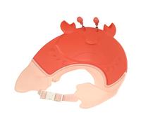 BESPORTBLE Crab Shower Cap for Kids Adjustable Hair Washing Hat Earmuffs Waterproof Bath Shield for Toddlers Fun Design for Stress-Free Hair Washing