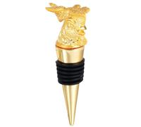 BESPORTBLE Creative Alloy Wine Stopper Chicken Design Decorative Bottle Plug for Wine Preservation for Home Bar and Party Use