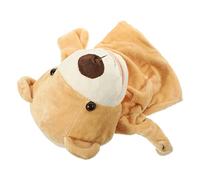 BESPORTBLE Creative Animal Bear Hand Puppet with Open Mouth for Storytelling and Interactive Educational Play Lightweight Plush Finger Puppet for Early Learning and Parent Fun