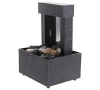 BESPORTBLE Creative Chinese Style Desktop Tabletop Fountain with Flowing Water Indoor Bonsai Water Ornament for Living Office Bedroom Zen Humidifying Decoration