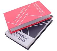 BESPORTBLE Creative Decorative Books Faux Books for Home Office Bar Shelf Display, 2 Pieces Random Pattern, Size 22-26Cm, Simulation Decoration for Tea Shop and Study Room