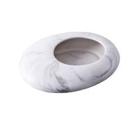 BESPORTBLE Creative Desktop Elliptical Pebble Flowerpot Chic Bonsai Pot Stylish Container for Indoor Decor and Tabletop Adornment Pot for Home and Garden