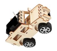 BESPORTBLE Creative DIY Electric Car Model Kit Scientific Experiment Educational for Students Handmade Assembled Technology Invention No Battery