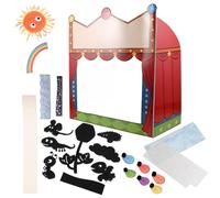 BESPORTBLE Creative DIY Shadow Puppet Theater Set for Portable Puppet Stage with Storytelling Props Innovative Craft Kit to Develop Artistic Skills and Scientific Thinking