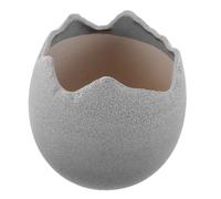 BESPORTBLE Creative Eggshell Shaped Ceramic Succulent Planter Pot Small Terracotta Flower Pot for Indoor Plants Decorative Container for Succulents and Cacti Garden