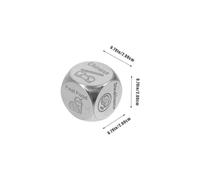 BESPORTBLE Creative Food Decision Dice Sturdy Metal Food Decider for Fun Dining Experiences Unique Design for Casual Gatherings Special Occasions Easy to Clean and