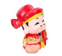 BESPORTBLE Creative God of Wealth Piggy Bank Vinyl Money Jar for Office Decoration Practical Coin Saving Box with Fall Design Capacity for Coins and Bills and Stable Home Ornament