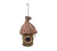 BESPORTBLE Creative Hanging Bird Nest Straw Bird House Decorative Birdcage Pendant for Garden and Outdoor Use
