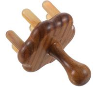 BESPORTBLE Creative Ox Horn Massage Comb 7 Large Teeth for Head Massage and Stimulating Blood Circulation for Family Relaxation and Scalp Care Random Color