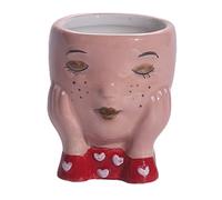 BESPORTBLE Creative Small Nordic Ceramic Flower Pot Planter for Indoor Outdoor Garden Decoration Unique Plant Vase for Bonsai and Succulents Gift and Home Office Accent
