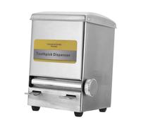 BESPORTBLE Creative Toothpick Container Storage Holder Vending Machine Toothpick Dispenser Stainless Steel Silver