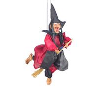 BESPORTBLE Creepy Witch Props Flying Witch Halloween Decor Bars Creepy Craft Wall Ornaments Halloween Witch Doll Halloween Decorations Outdoor Scary Witch Decorations Halloween Ornaments