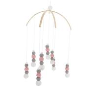 BESPORTBLE Crib Decor Scandinavian Design Felt Balls Wind Chime Bed Mobile Pendant Boys and Girls Decor