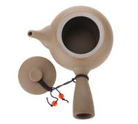 BESPORTBLE Crude Pottery Teapot with Side Handle Japanese Style Ceramic Tea House Pot High Temperature Resistant Kitchen Teapot for Home Brewing Gongfu Tea