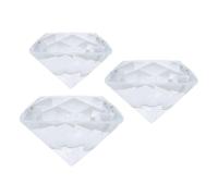 BESPORTBLE Crystal Diamond Ornaments Tabletop Accessories 3 Pcs Decorative Realistic Diamond Look and Delicate Atmosphere, Hand-model Display for Home and Nail Salons