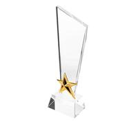 BESPORTBLE Crystal Star Trophy Award Cup for Parties and Tournaments Transparent Five-star Crystal Trophy for Student Achievement Kindergarten Graduation Competition Winner Recognition