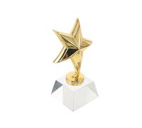 BESPORTBLE Crystal Star Trophy for Participation Award Trophy Five-Pointed Star Design for Dance Competitions Party Game Prizes and Classroom Awards