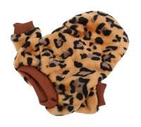 BESPORTBLE Cute and Warm Pet Vest Winter Dog Sweater Fleece Material and Leopard Print Decor