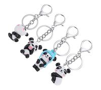 BESPORTBLE Cute Cartoon Panda Keychain Panda Themed Backpack Ornaments Random Styles Adorable Panda Shaped Key Rings for Bags and Decoration