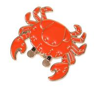 BESPORTBLE Cute Crab Brooch Pin for Women Alloy Marine Animal Decorative Lapel Pin Cute Underwater World Jewelry for Clothes Bags and Hats