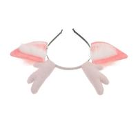 BESPORTBLE Cute Deer Antlers Headband with Plush Ears Lightweight Christmas Party Headpiece for Holiday Photos and Costume Events