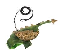 BESPORTBLE Cute Dinosaur Pet Lizard Costume Lightweight Plush Fleece Outfit Comfortable Safety Harness for Reptiles for Photo Sessions and Special Events