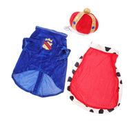 BESPORTBLE Cute Dogs Cloak Crown Hat Pet Adorable Overcoat Dog Fashion Mantle for Pet Birthday Party Spring/Summer Wear