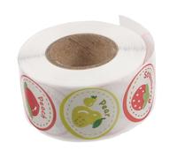 BESPORTBLE Cute Fruit Stickers Roll Self-Adhesive Strawberry Banana Classroom Reward Labels for Teachers Parents Educational Projects