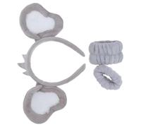 BESPORTBLE Cute Koala Headband Fuzzy Friends Plush Koala Ears Hair Band Wristbands for Forest Theme Party Halloween Animal Ear Headdress Jungle Accessories