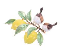 BESPORTBLE Cute Lemon Brooch Pin for Women, Alloy Material, Versatile Accessory Resisting Fading, for Work Attire and Bags, Novelty Summer Lapel Pin Ornament, Chic and Aesthetic Design