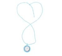 BESPORTBLE Cute Round Silicone Quartz Nurse Watch Neck Hanging Strap Sky Blue Wristwatch for Medical Professionals Lightweight and Easy to Wear Random Style