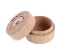 BESPORTBLE Cute Tooth Fairy Box Wooden Keepsake Storage Holder for Lost Baby Teeth Collecting Displaying Memories