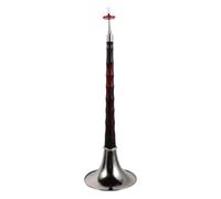 BESPORTBLE D Key Suona Imitation Rosewood Portable Folk Wind Instrument for Beginners with Silver Bell, Traditional Chinese Suona for Music Practice and Cultural Performances