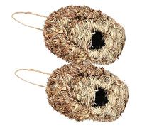 BESPORTBLE Decorative Hanging Bird Nest Hand-woven Natural Hummingbird House for Outdoor Garden and Stylish Parrot Nesting Accessory Bird Resting Place