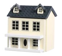 BESPORTBLE Decorative Model House Adorable Miniature Wooden House with Chic Design for Tabletop and Garden Decoration for Creating Lifelike Atmosphere Your Mini House