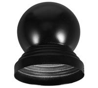 BESPORTBLE Decorative Protective Cover 76mm Size with Easy Installation Black Iron Ball Post Cap Resistant to Deformation for Fence and Gate Posts Suitable for Outdoor Projects