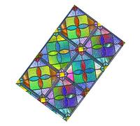 BESPORTBLE Decorative Window Vinyl Privacy Film Window Tint Film Non-adhesive Glass Cling Pvc Cut to Fit