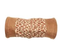 BESPORTBLE Deer Pattern Foldable Cat Tunnel for Indoor Cats Breathable Brown Kitten Playhouse Sturdy Pet Tunnel and Resting