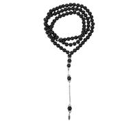 BESPORTBLE Delicate Black Buddha Beads Bracelet for Prayer and Meditation Rosary Chain for Worship and Pilgrimage Buddhist Prayer Supply gift for for for for for for