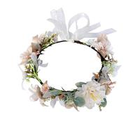 BESPORTBLE Delicate Camellia Headband Floral Wreath Decorative Headdress for Women Party Wedding Photo Prop Comfortable Hairband